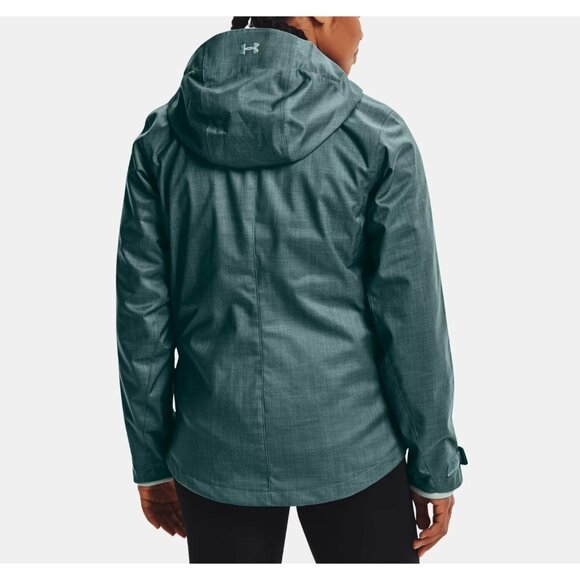 Womens Under Armour Small Jacket 3 In 1 Full Zip Nylon Fleece Snowboarding Ski - Picture 5 of 8